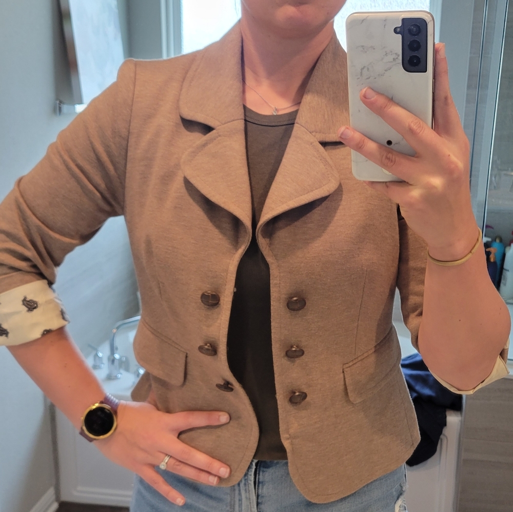 The Limited - Women's Tailored Tan Blazer Jacket